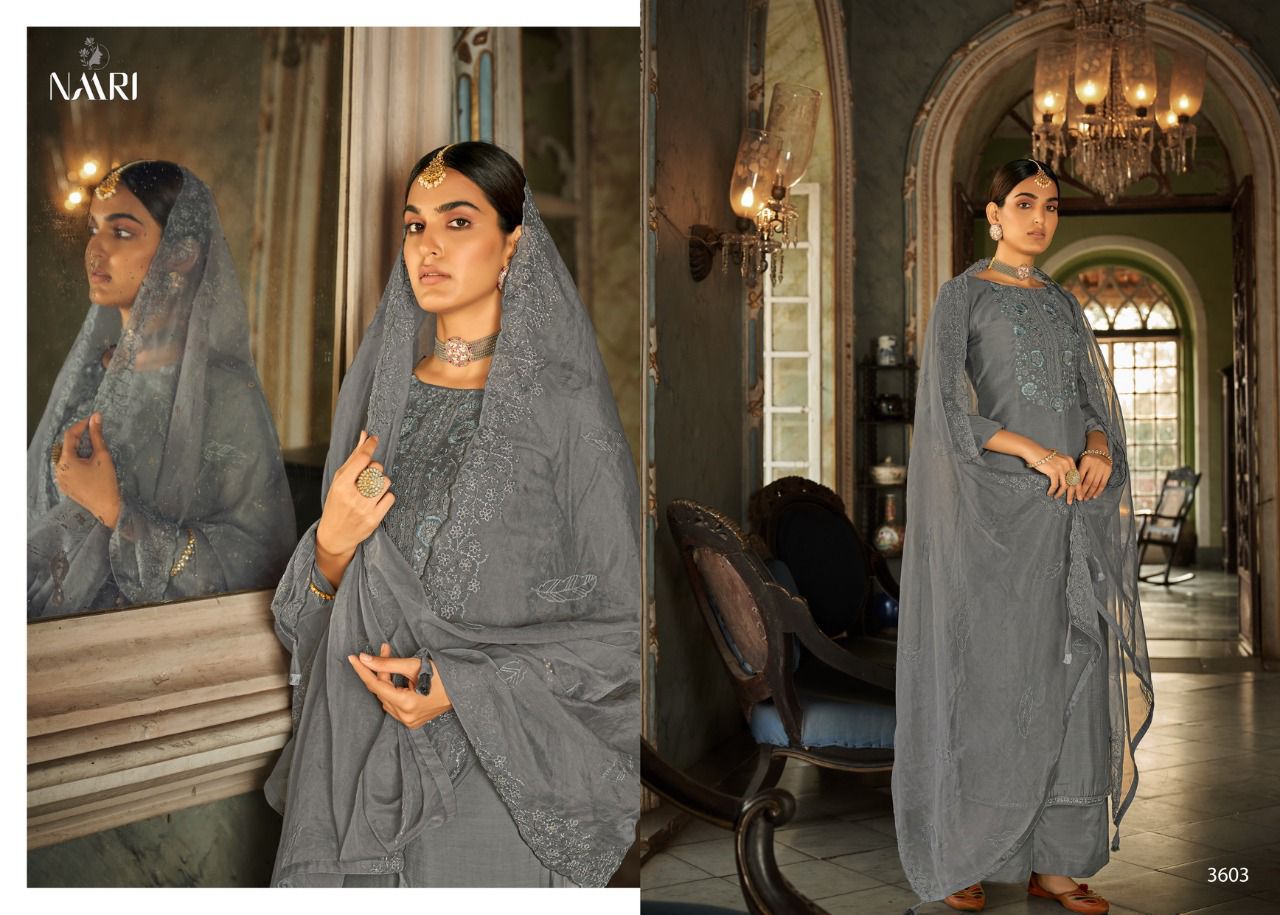 Mahesha Naari Heavy Designer Festive Wear Silk Fancy Salwar Suit Collection